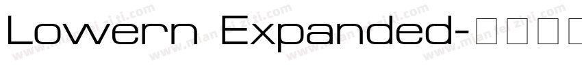 Lowern Expanded字体转换
